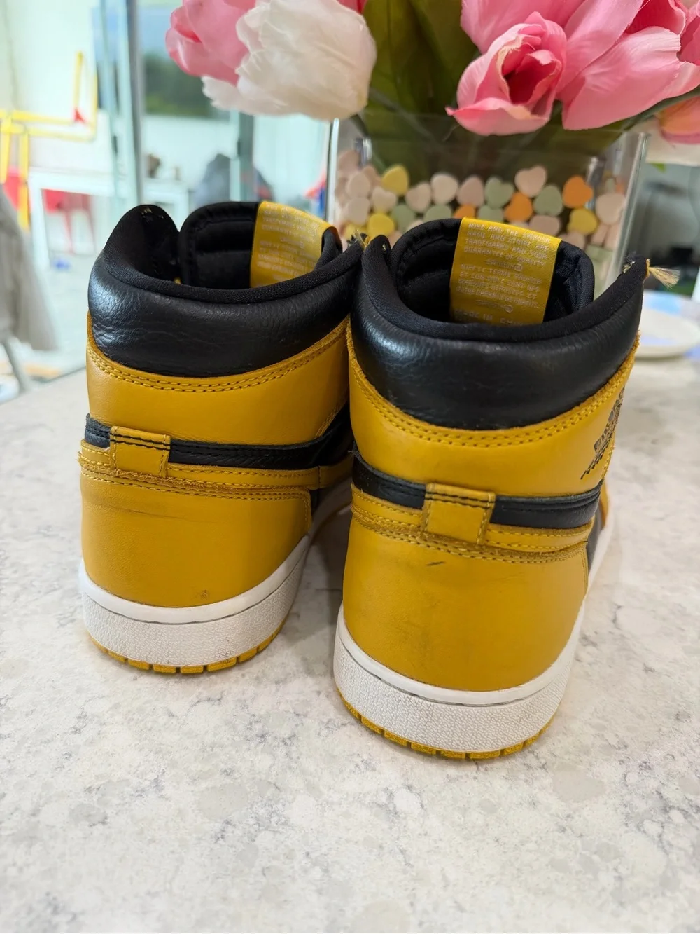 Nike Air Jordan 1 High - Yellow and Black Men’s Sneakers